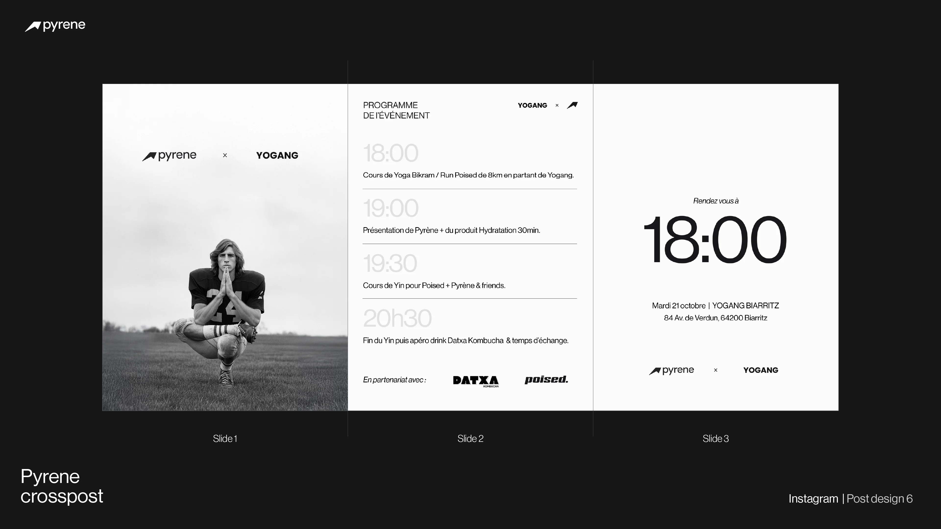 Pyrene® Instagram — partenariat de marque et sponsoring événement